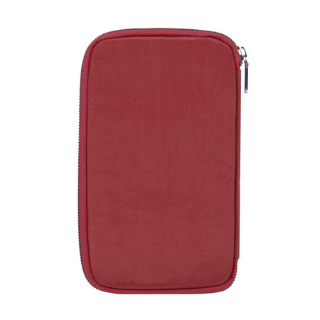variant:41193727000621 travelon RFID Blocking Family Passport Zip Wallet - poppy