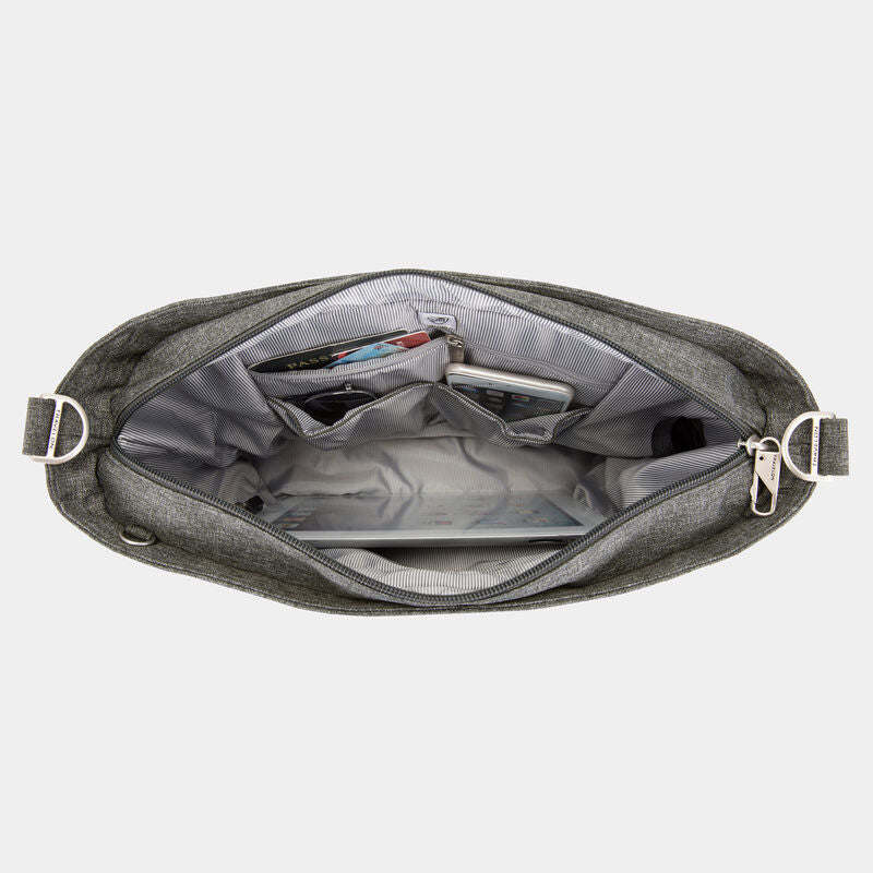 variant:42999523508416 Travelon - Anti-Theft Boho Tote - Gray Heather