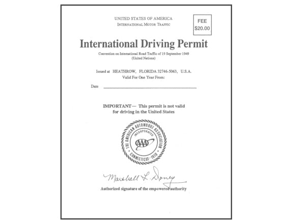 International Driving Permit - Apply By Mail