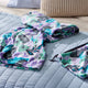 variant:41554339659821 vera bradley fleece blanket - Island Floral Purple