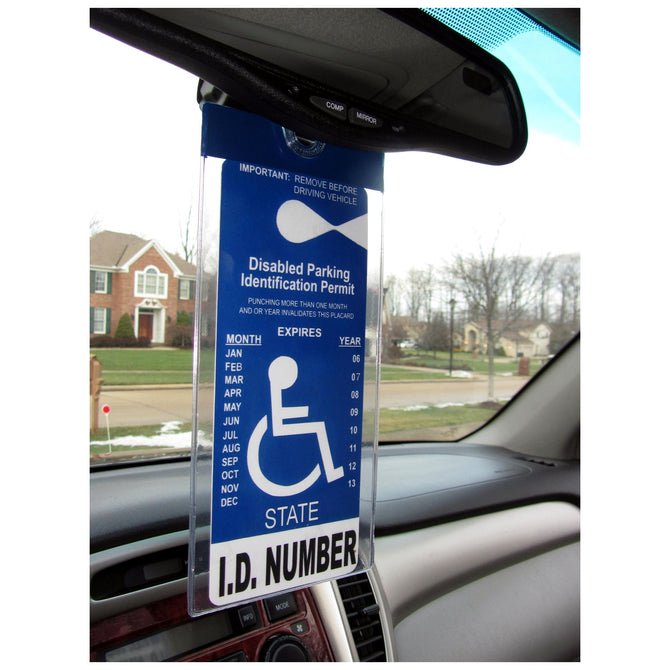 JL Safety - MirorTag™ Silver Handicapped Parking Placard Holder & Protector