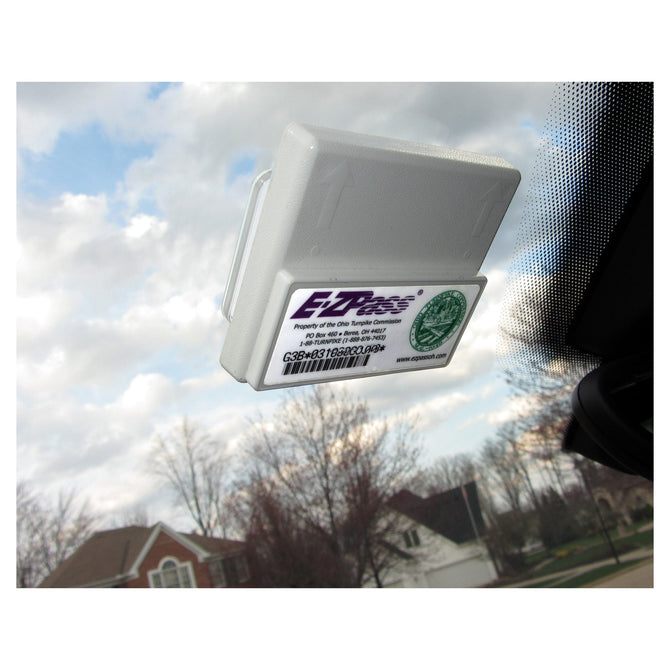  Toll Transponder Holder for New I-Pass and EZ Pass 3 Point  Mount (1 Pack) - White : Automotive