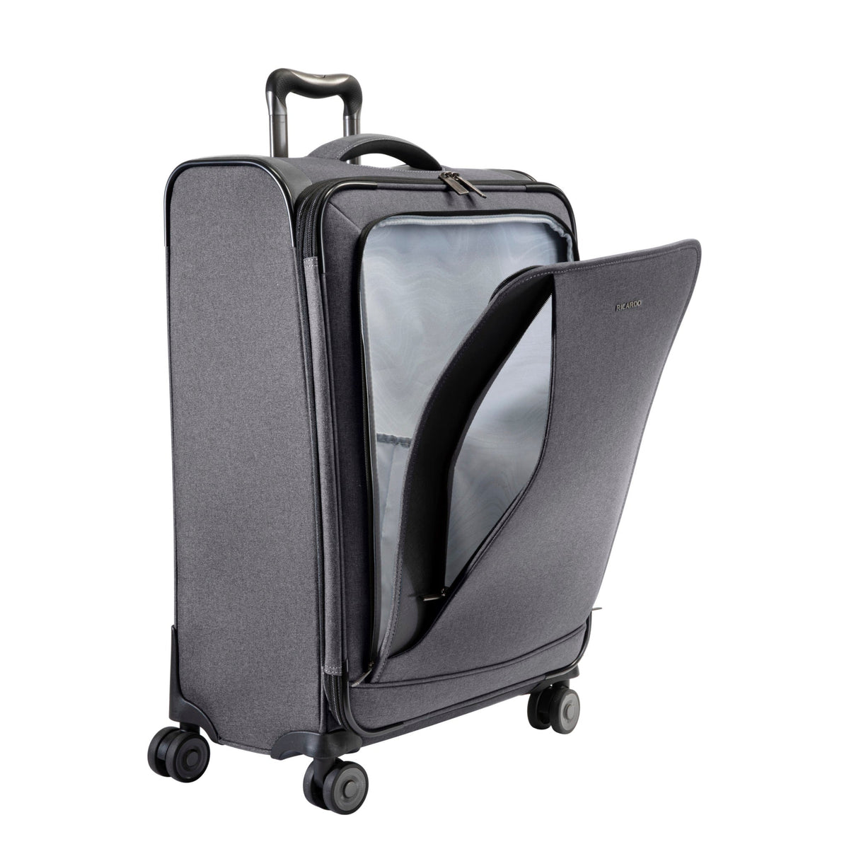 variant:40491821957165 Ricardo Malibu Bay 3.0 Softside Carry-On Spinner Luggage - Stellar Gray