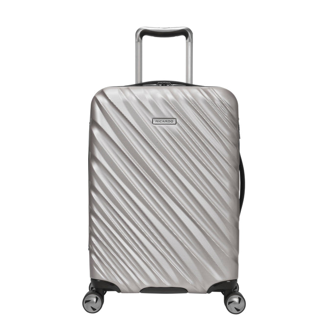 variant:40488410087469 Ricardo Beverly Hills Mojave Hardside Carry-On Luggage - Platinum