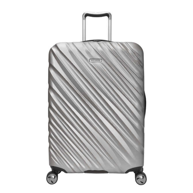 variant:40488531853357 Ricardo Beverly Hills Mojave Hardside Medium Check-In Luggage - Platinum