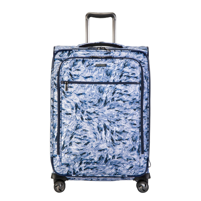 variant:40482782249005 Ricardo Beverly Hills Seahaven 2.0 Softside Medium Check-In Luggage - Snow Leopard