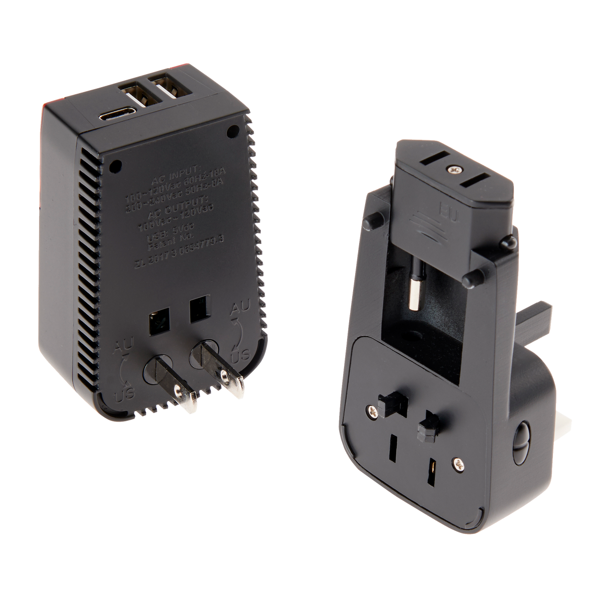 Smooth Trip International Converter & Adapter Set with Triple USB Ports