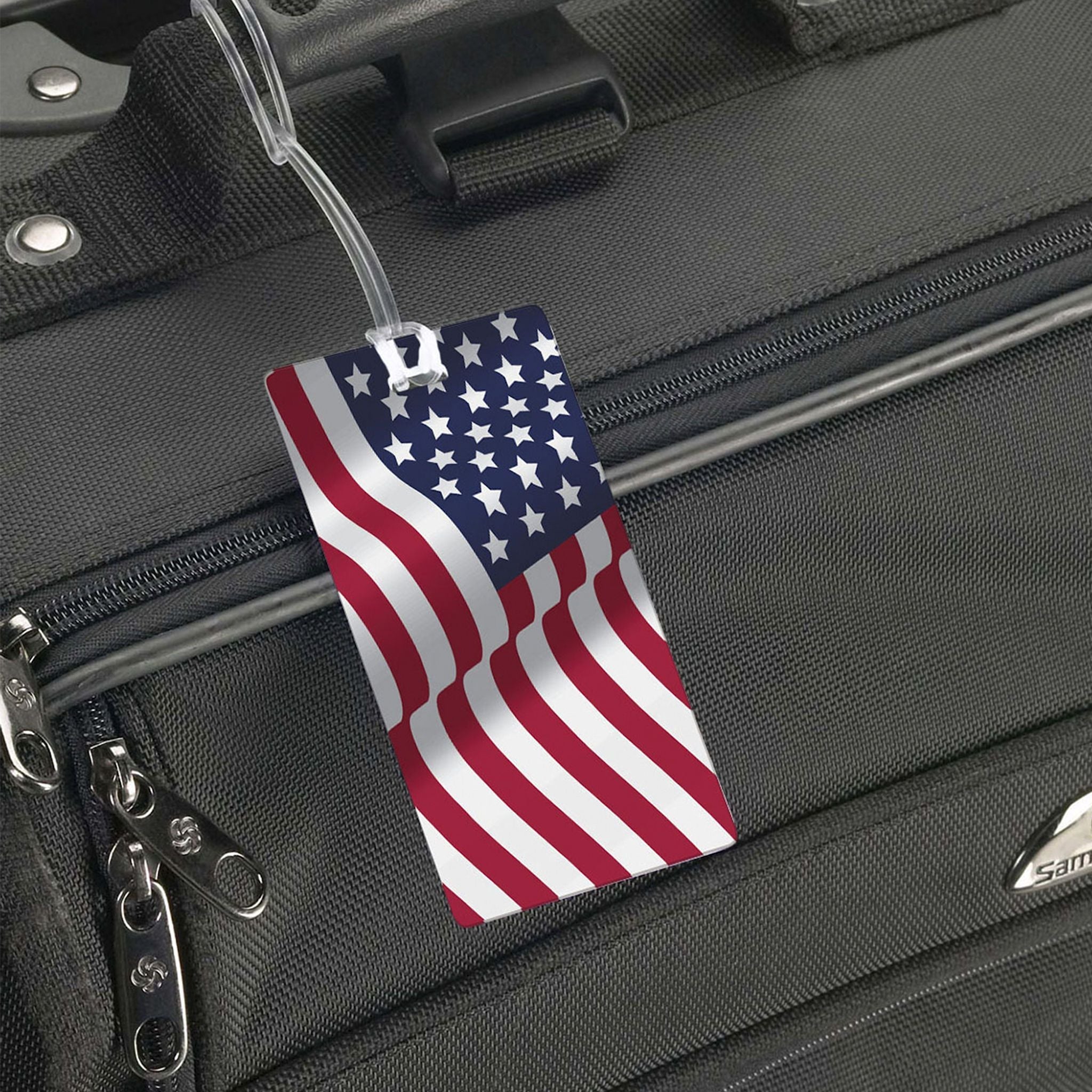 American flag luggage tag shop