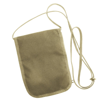 Smooth Trip RFID Blocking Neck Wallet - Cream