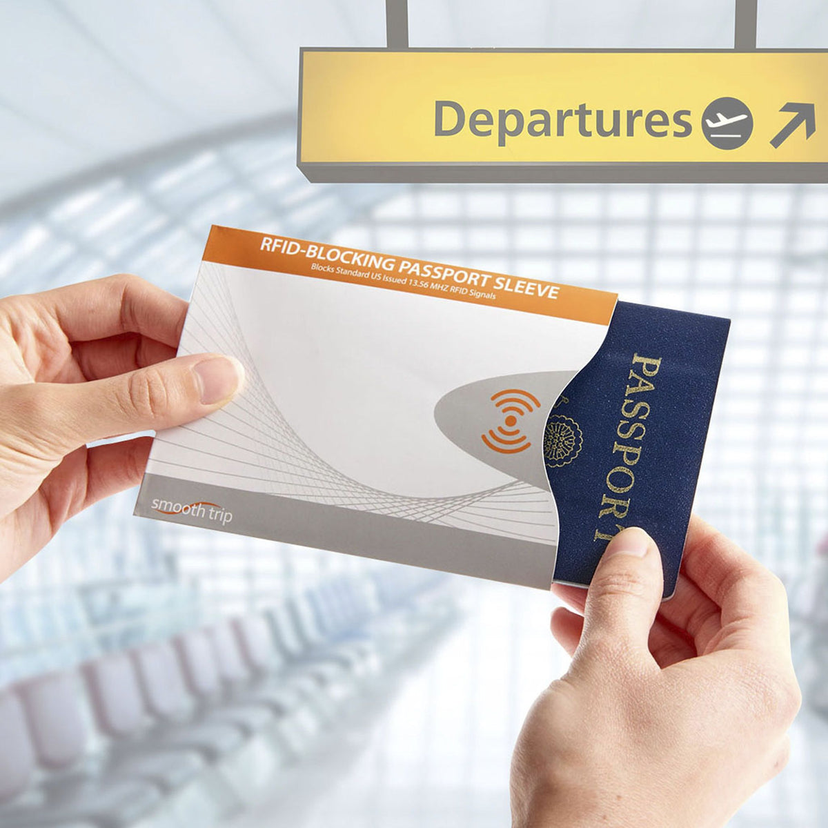 Smooth Trip RFID Blocking Passport Protector