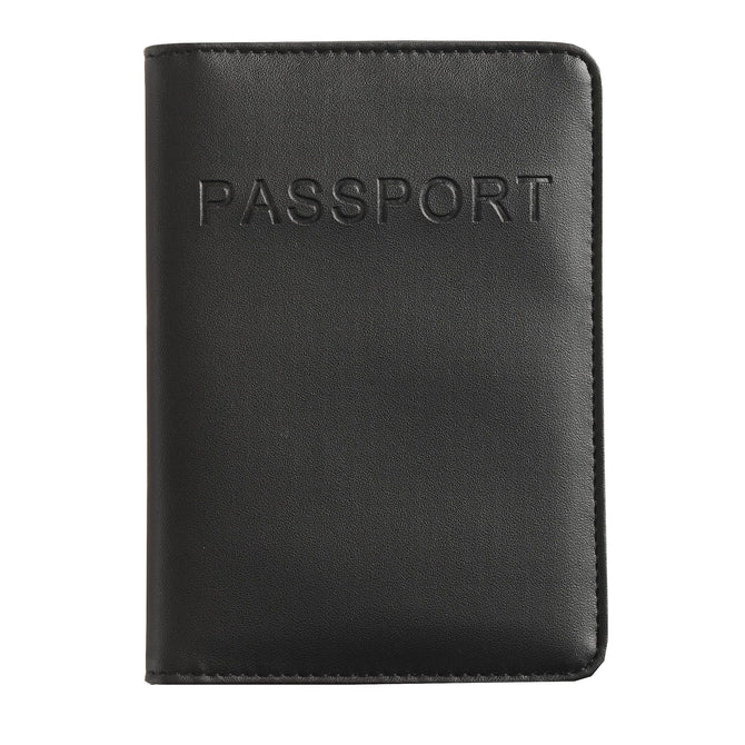 variant:40378548879405 Smooth Trip RFID Blocking Passport Wallet - Black
