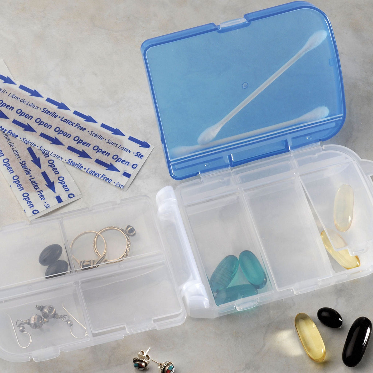 Smooth Trip Tri-fold Pill and Storage Box