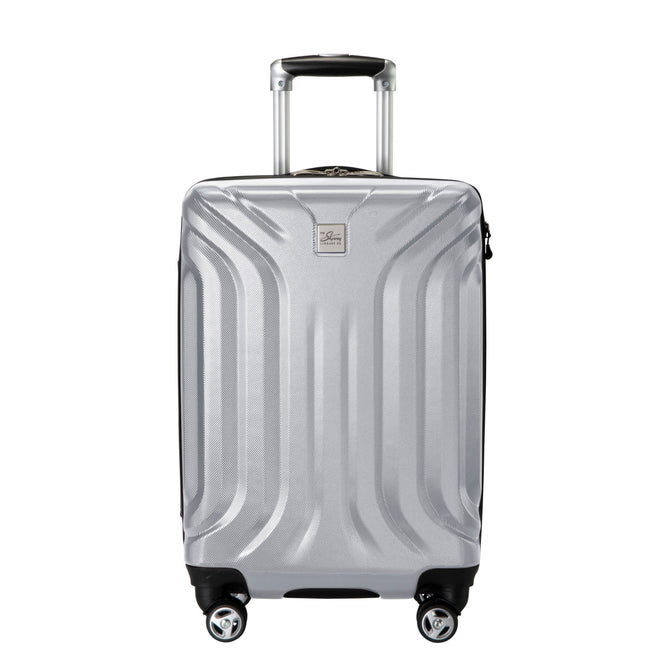 variant:40482886844461 Skyway Nimbus 4.0 Carry-On Expandable Hardside Spinner Suitcase - Shiny Silver