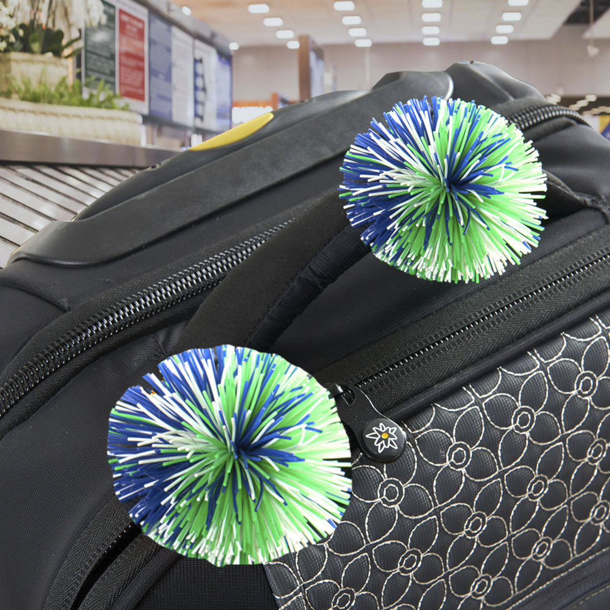 variant:40677568413741 Smooth Trip Zangles Bag Tags 2pk - Blue White Green 