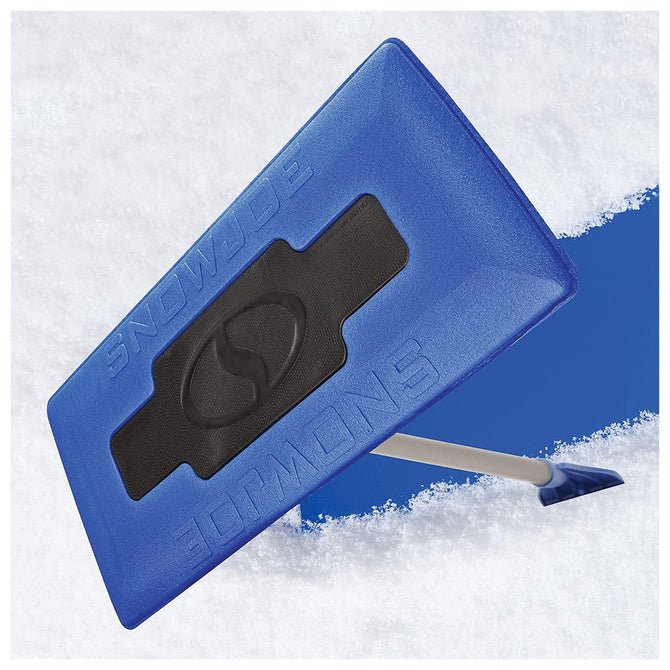 Snow Joe 2-In-1 18 in. Foam Head Telescoping Snow Broom + Ice