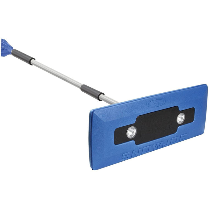 Snow Joe® 4-In-1 Telescoping Snow Broom + Ice Scraper - Blue