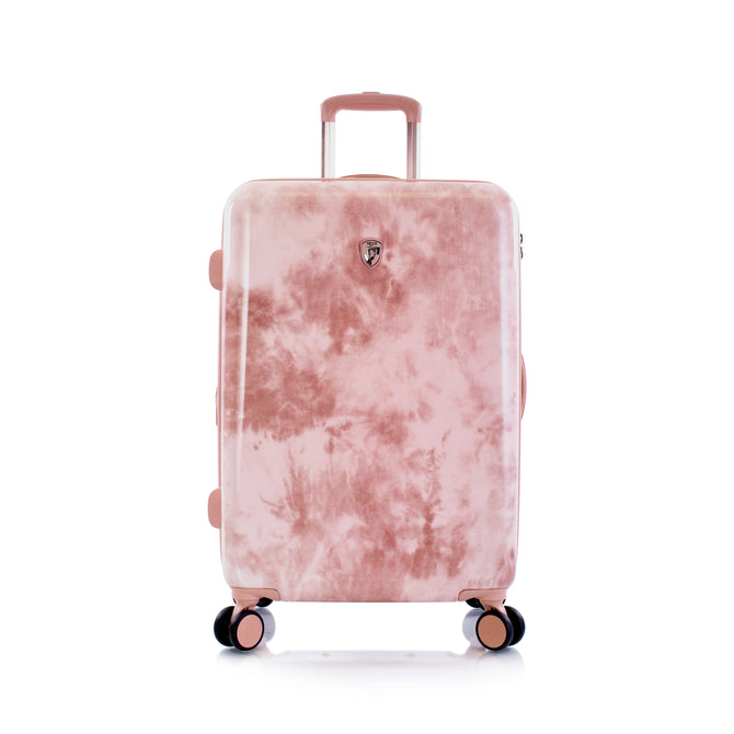 variant:41552686219309 heys america tie dye 26 spinner luggage - Rose