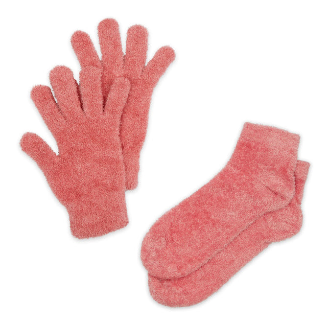 variant:43184567976128 bucky Spa Socks & Gloves Set - Rose
