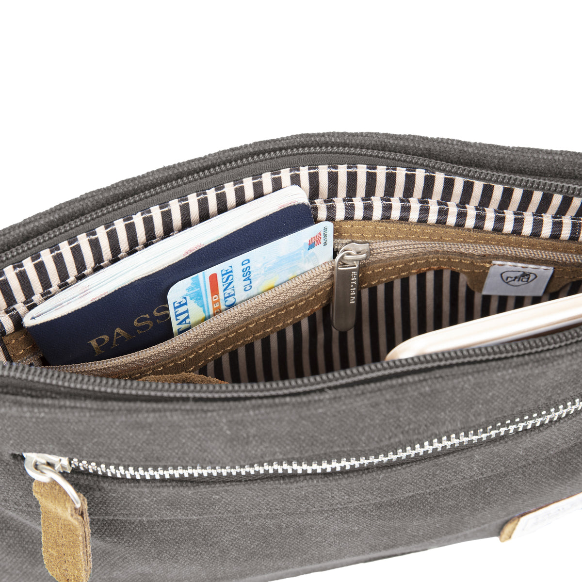 variant:41193688563757 Anti-Theft Heritage Small Crossbody - Pewter