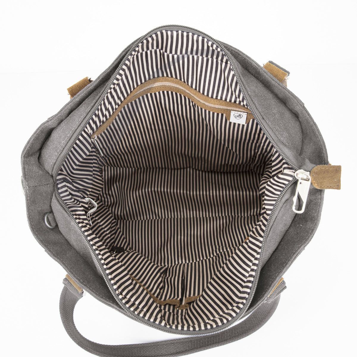 variant:41193686597677 Anti-Theft Heritage Tote - Pewter