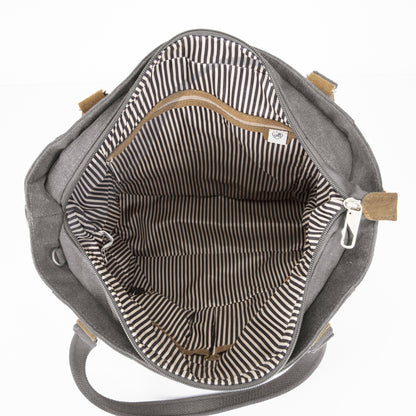 variant:41193686597677 Anti-Theft Heritage Tote - Pewter