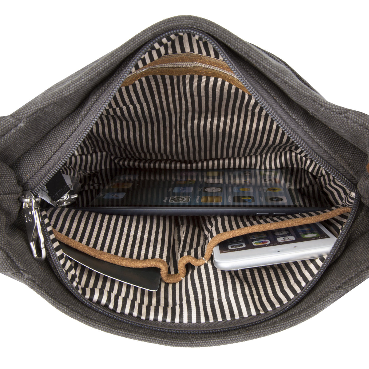 variant:41193684795437 Anti-Theft Heritage Hobo - Pewter