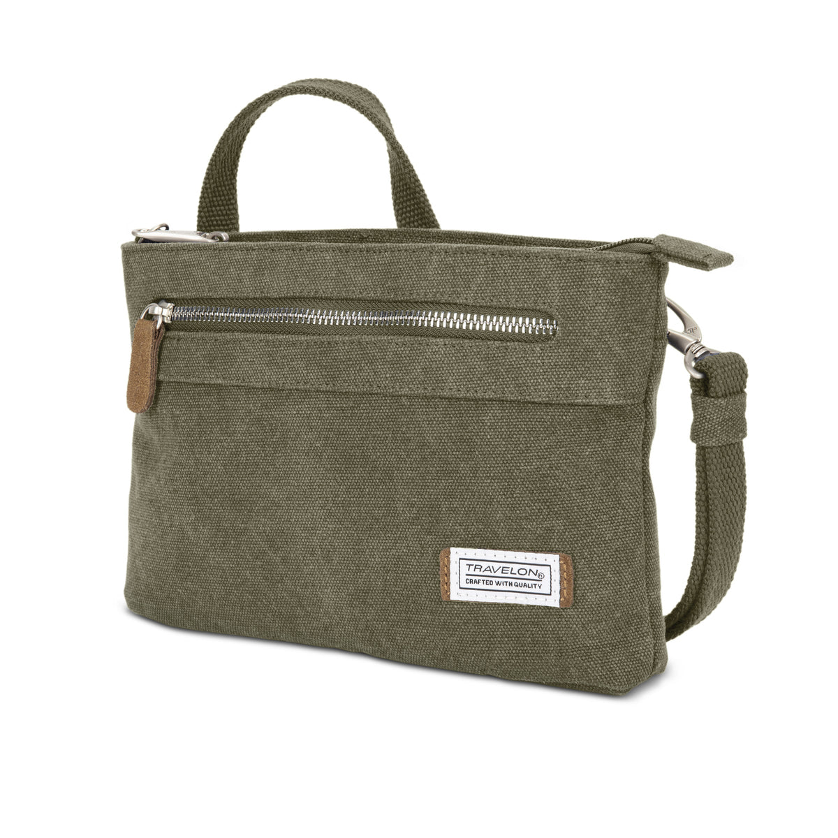 variant:41193688629293 Anti-Theft Heritage Small Crossbody - Sage