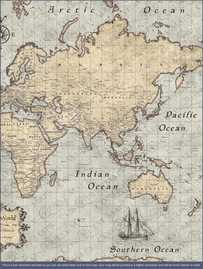 variant:41568593149997 - Rustic Vintage World 36x24